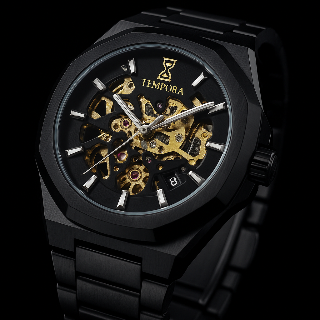 Forsining Black Fashion Mens Watches Automatic Mechanical Casual Sport Man Wristwatch Waterproof Luminous Hands Clocks