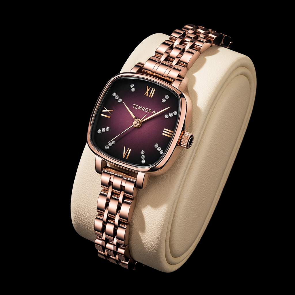 POEDAGAR 712 Women’s Luxury Watch – Elegant Stainless Steel Square Waterproof Quartz Wristwatch