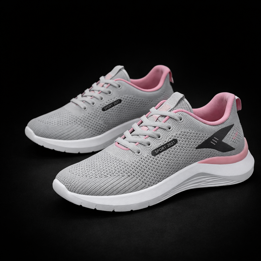 Hongyan Women’s Casual Shoes – Breathable Lightweight Mesh Sports Sneakers with Soft Sole