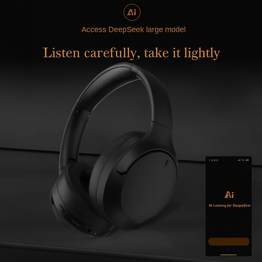WGH-06 ANC Wireless Headphones | Bluetooth 5.3, 45H Playtime, Hi-Fi Sound, Type-C Fast Charging, Foldable TWS Earphones