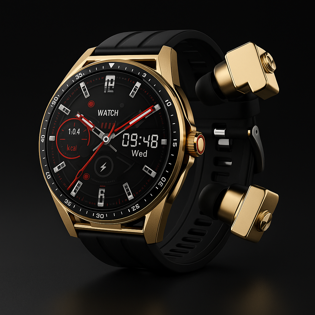 T20 Smartwatch | Music, Heart Rate & Health Monitoring, Pedometer, Sports Tracker with Headphones