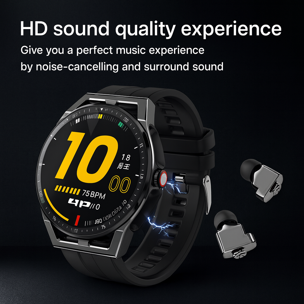 T20 Smartwatch | Music, Heart Rate & Health Monitoring, Pedometer, Sports Tracker with Headphones