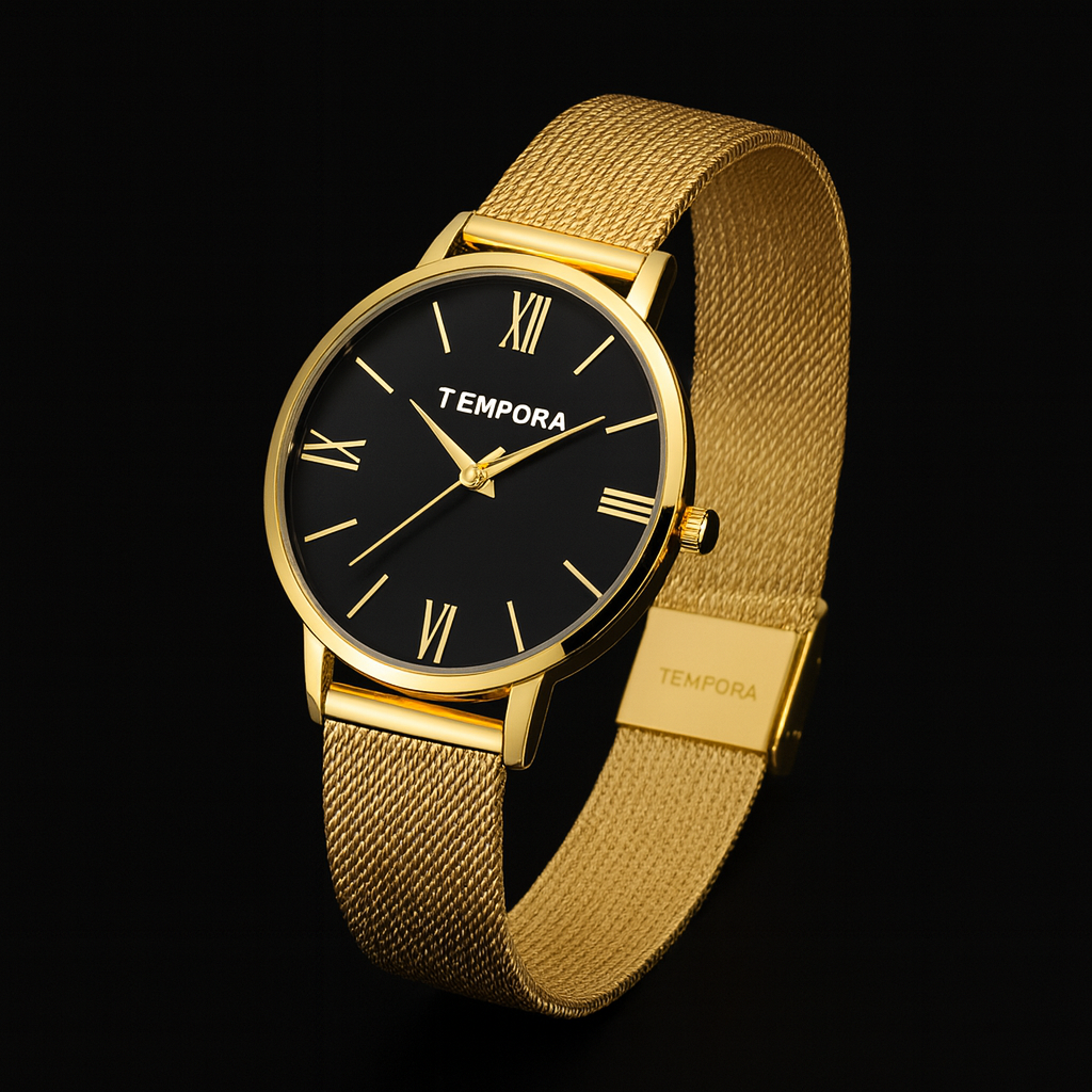 CURREN 9020 Mesh Steel Strap Waterproof Gold Clocks Fashion Quartz Watch Stainless Lady Simple Roman Casual Watches for Women