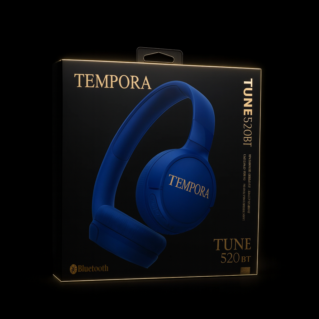 JBL Tune 520BT Wireless On-Ear Headphones | Bluetooth 5.3, Deep Bass, Foldable Design, Built-In Mic & LED Battery Indicator