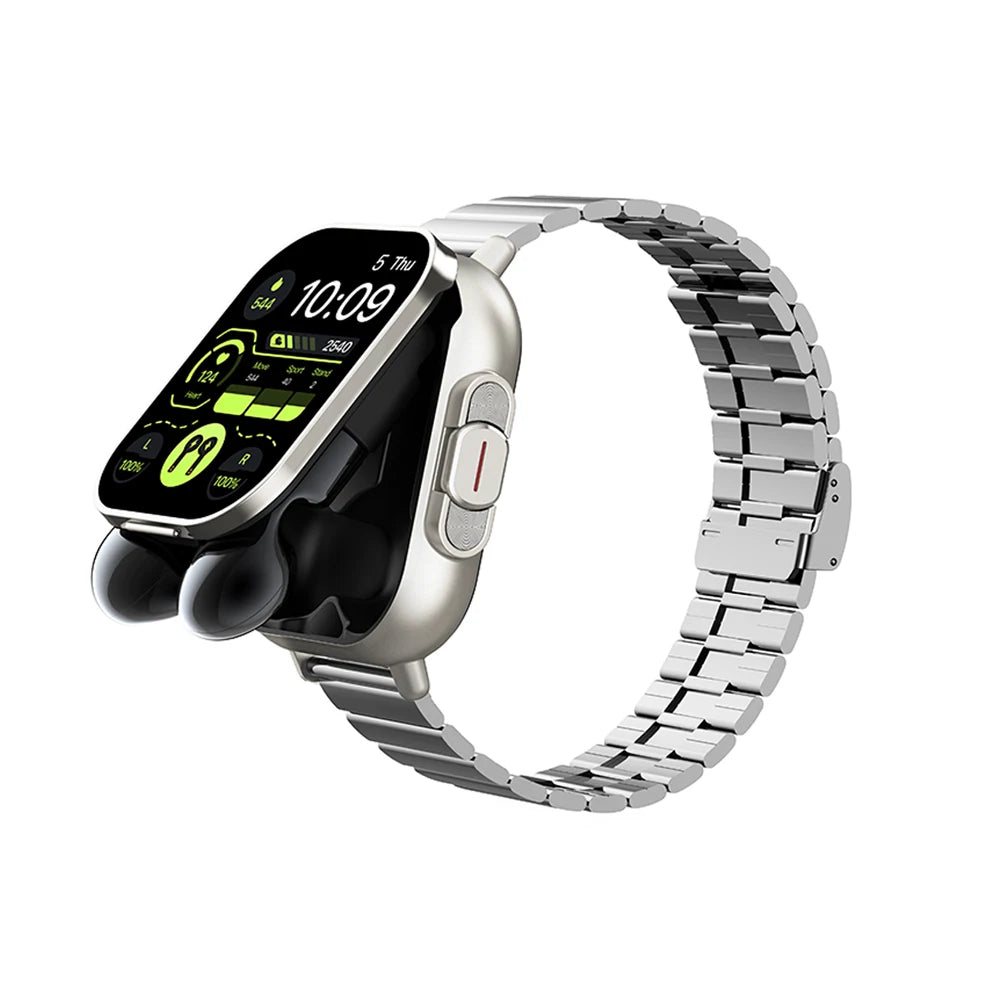 2024 Smart Watch  BT Call 2 in 1 TWS Earphones With Earbuds NFC Health Monitoring Sports Smartwatch Headphones for Men