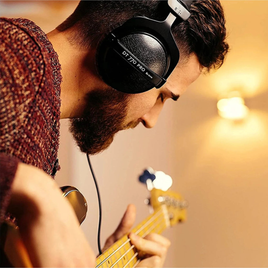 DT770 Pro Head-mounted Professional Monitor Headphones Environmental Noise Cancellation (ENC) Metal Construction 3.5mm