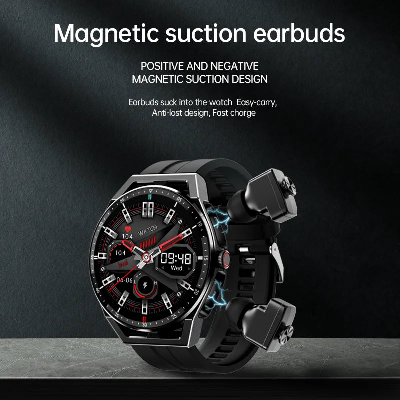 T20 Music Health Monitoring Pedometer Heart Rate Sports Smartwatch with Headphones