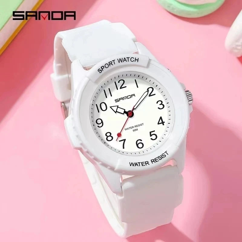 Sanda 6018 Luxury Quartz Watches Top Brand Unisex Wristwatch Men and Women Use Multi Color Watch Multi-function Fashion Clocks