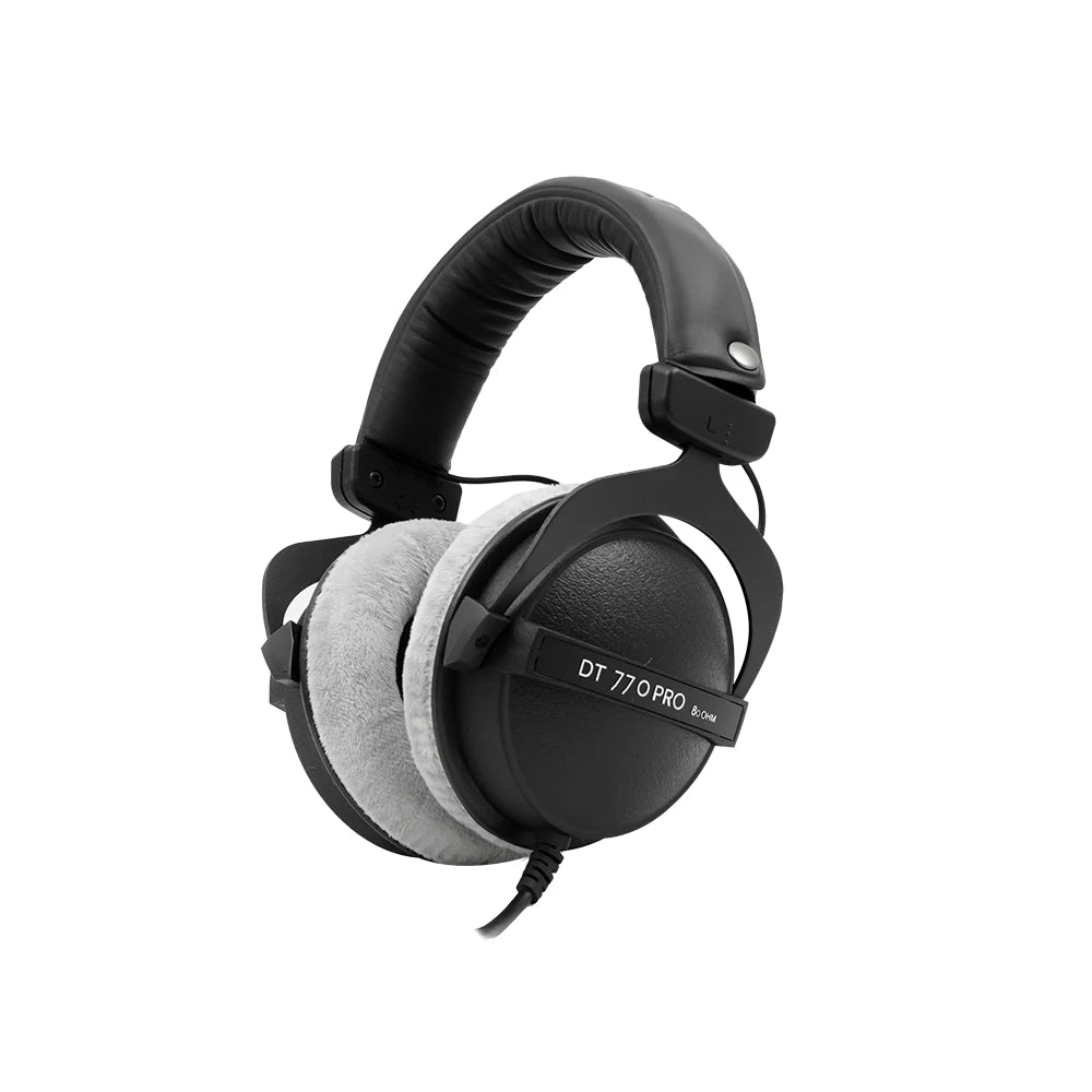 DT770 Pro Head-mounted Professional Monitor Headphones Environmental Noise Cancellation (ENC) Metal Construction 3.5mm