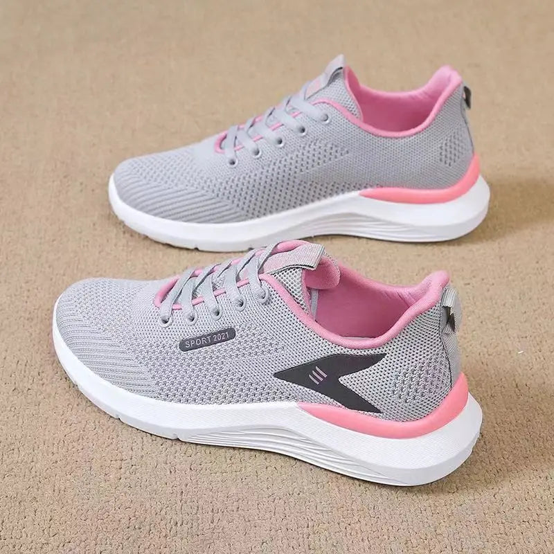 Hongyan Breathable Women's Casual Shoes, Soft Soled Lightweight Mesh Sports Shoes