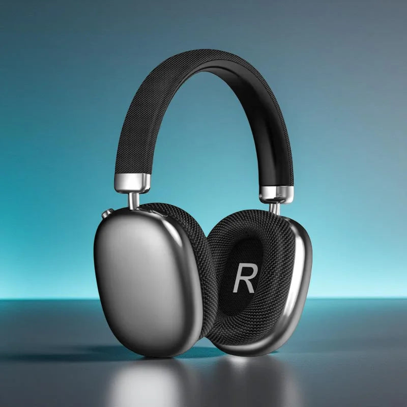 Premium Over-Ear Wireless for Bluetooth Headphones 60H Playtime Noise Isolation Hi-Fi Sound LED Battery for Music/Gaming