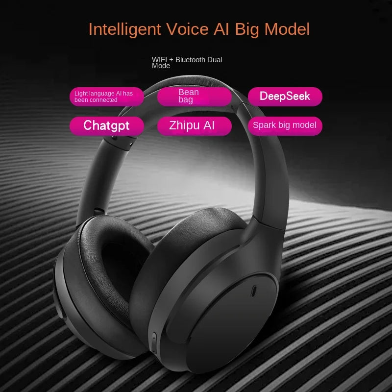 WGH-06 ANC Headphones for Bluetooth 5.3 45-Hour Playtime Hi-Fi Sound Type-C Fast Charge Foldable TWS Earphones