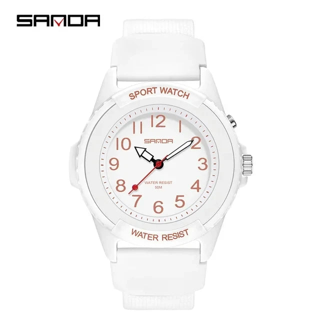 Sanda 6018 Luxury Quartz Watches Top Brand Unisex Wristwatch Men and Women Use Multi Color Watch Multi-function Fashion Clocks