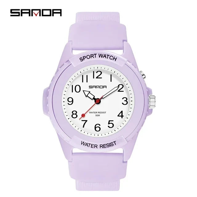 Sanda 6018 Luxury Quartz Watches Top Brand Unisex Wristwatch Men and Women Use Multi Color Watch Multi-function Fashion Clocks