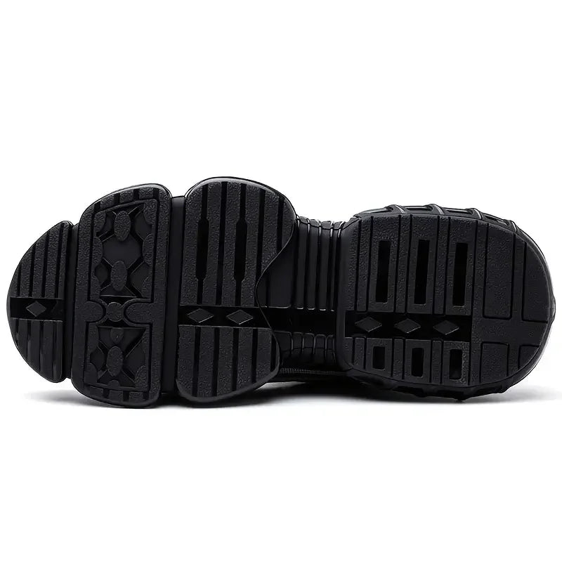 Big Size Men and Women Rotary Buckle Work Safety Shoes Men Air Soft Sole Lightweight Sneakers Protective Fashion Work Shoes