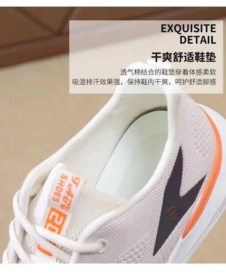 Hongyan Women's Casual Shoes Soft Lightweight Mesh Sports Design with Breathable Cushioning for Autumn & Spring Season