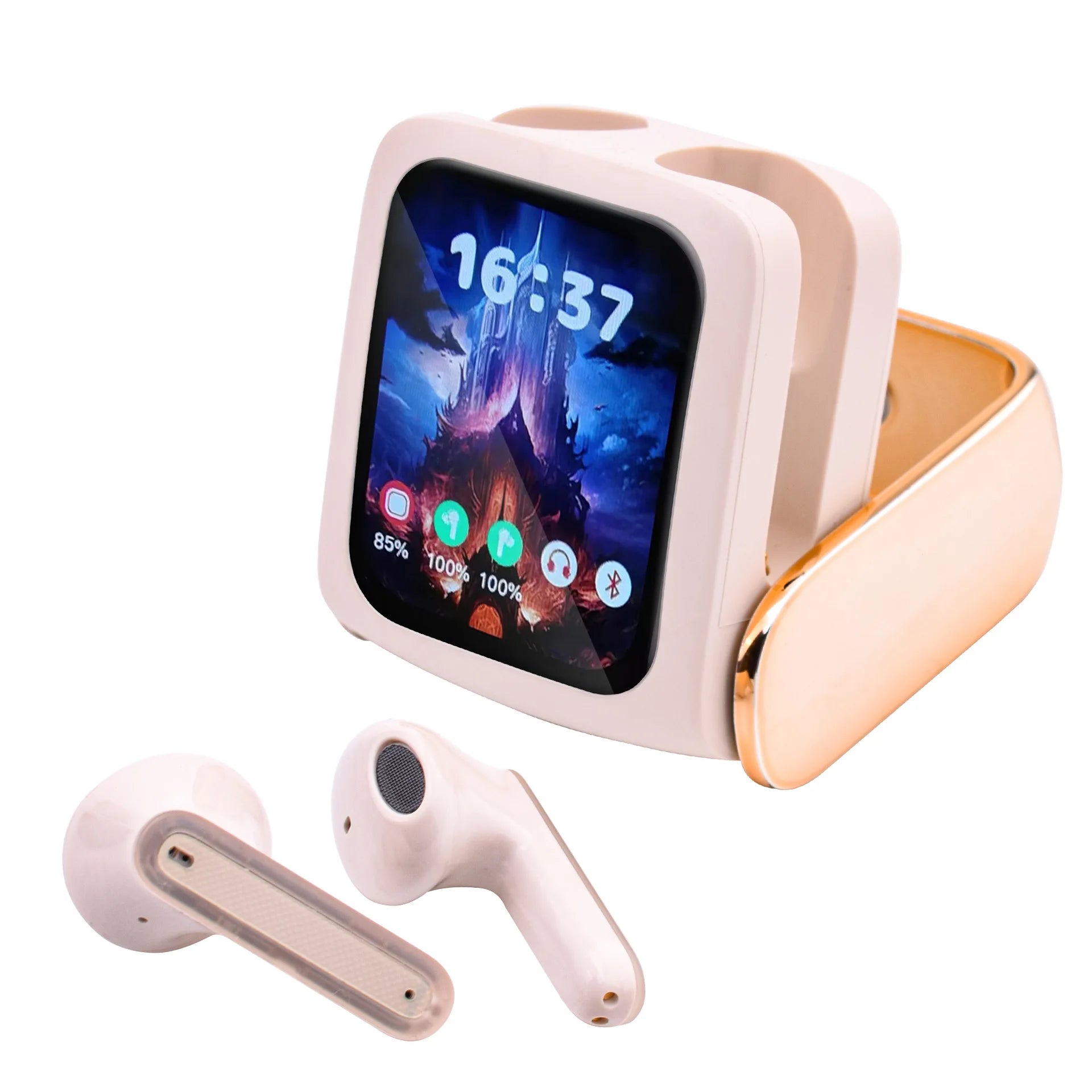 Smart Touch In-Ear Headphones with Digital Battery Indicator Sunglasses Earphone Mobile Phone Handsfree