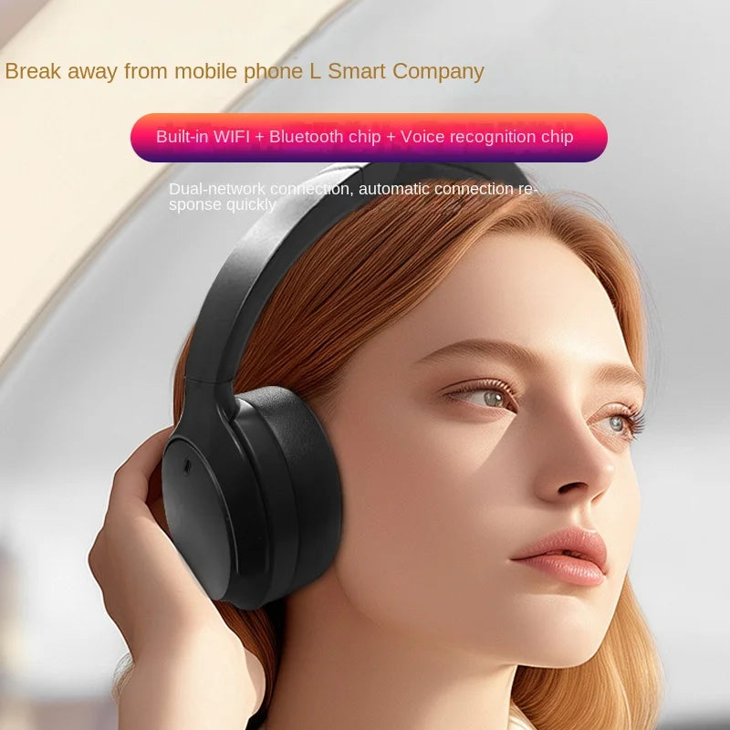 WGH-06 ANC Headphones for Bluetooth 5.3 45-Hour Playtime Hi-Fi Sound Type-C Fast Charge Foldable TWS Earphones
