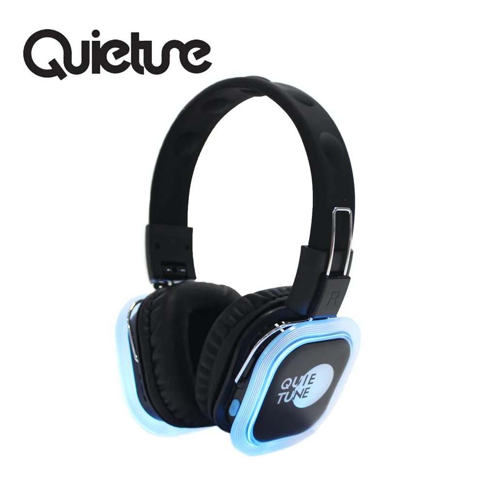 Silent disco headphones for 1 Set (2 headphones +1 transmitter)