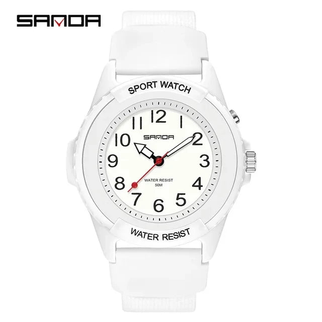 Sanda 6018 Luxury Quartz Watches Top Brand Unisex Wristwatch Men and Women Use Multi Color Watch Multi-function Fashion Clocks