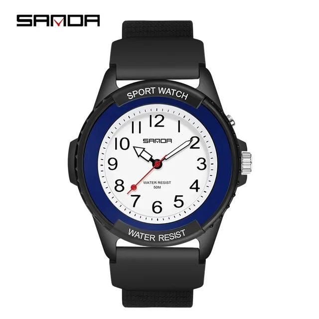 Sanda 6018 Luxury Quartz Watches Top Brand Unisex Wristwatch Men and Women Use Multi Color Watch Multi-function Fashion Clocks