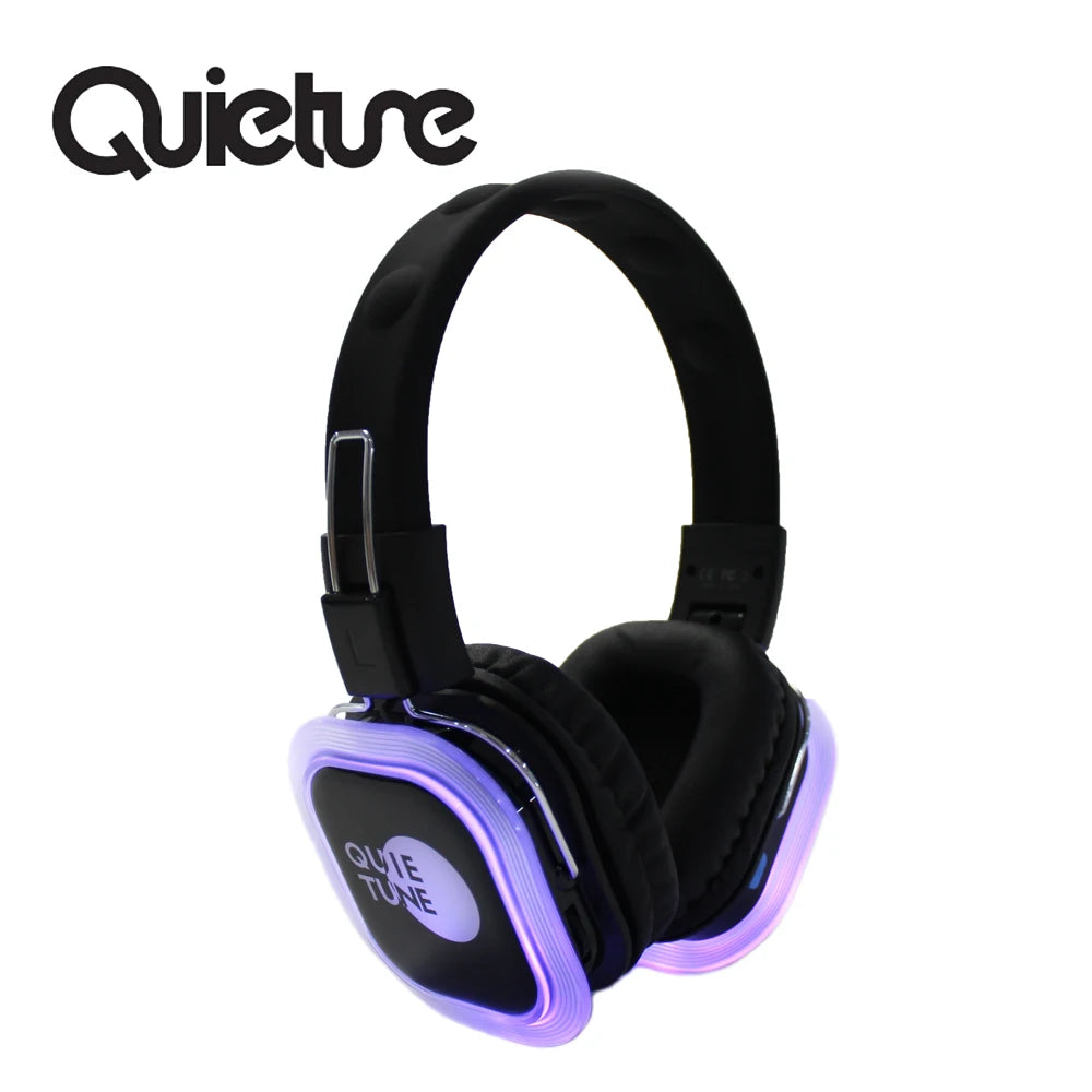 Silent disco headphones for 1 Set (2 headphones +1 transmitter)