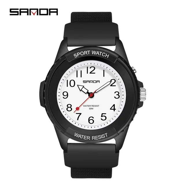 Sanda 6018 Luxury Quartz Watches Top Brand Unisex Wristwatch Men and Women Use Multi Color Watch Multi-function Fashion Clocks
