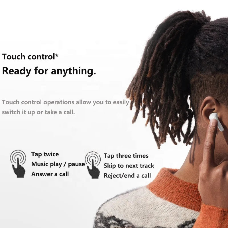 High Quality Noise Cancelling Sports air Buds Headset Audifonos Bluetoothes Earphones ANC TWS Wireless Earbuds In-ear Headphones