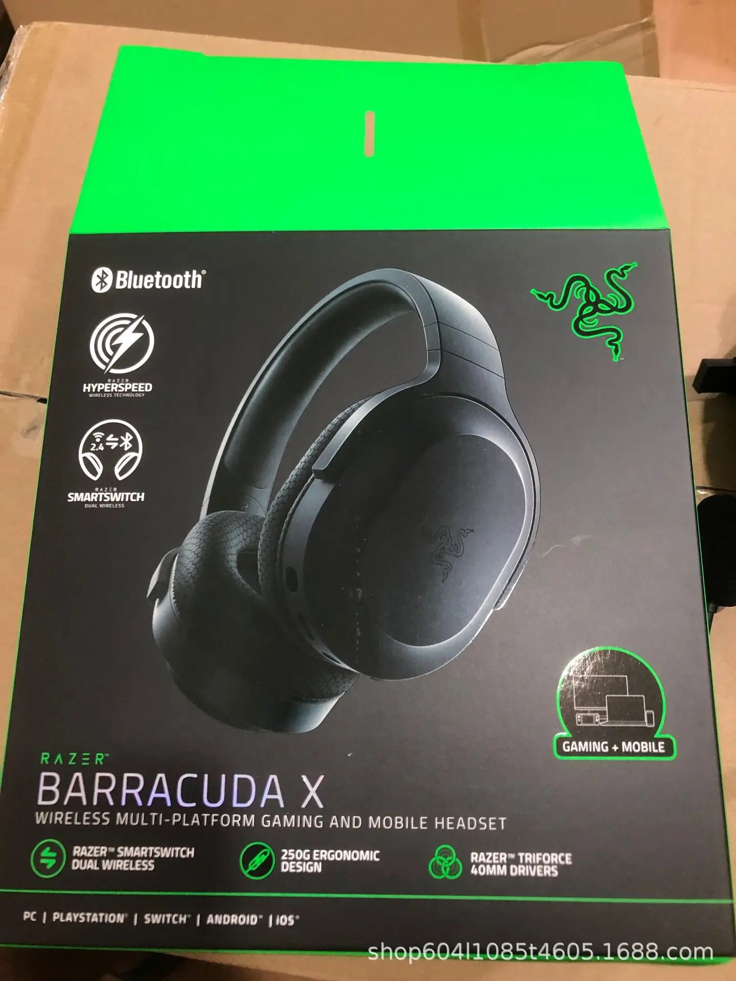 Barracuda X2.4G for Bluetooth Wireless Headset Game Office E-sports Earphones with Microphone Wired Music Headphones