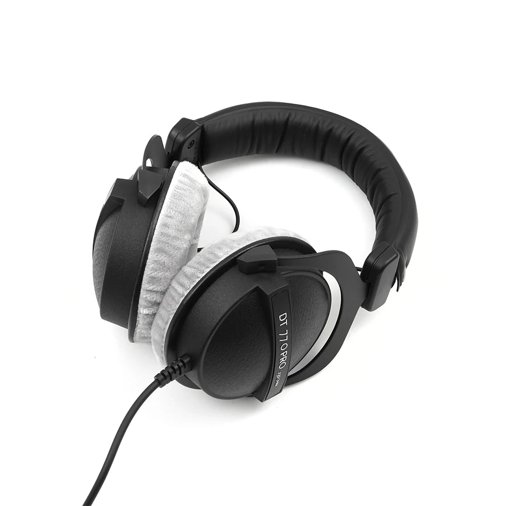 DT770 Pro Head-mounted Professional Monitor Headphones Environmental Noise Cancellation (ENC) Metal Construction 3.5mm