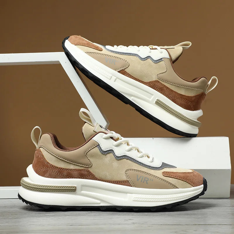 Logo Customizable Mens Shoes Summer New Breathable Trend Thick Soled Sports and Leisure Trendy Shoes Men