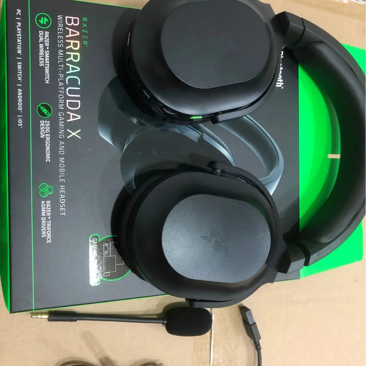 Barracuda X2.4G for Bluetooth Wireless Headset Game Office E-sports Earphones with Microphone Wired Music Headphones