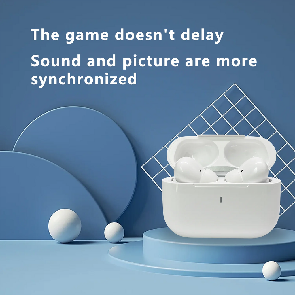 New HIFI Stereo True Wireless TWS Earbuds Noise Cancelling In-Ear Headphones for Sports Gaming Waterproof-Beauty Personal Care