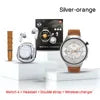 2025 Women Men D21 Watch 4 Set Relojes Smart Headphone 2 in 1 Set 1.52 TFT BT Call Heart Rate Sport Smart Watch With Headphones