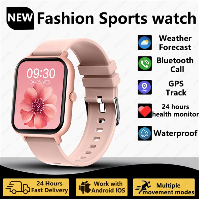 2025 New Smart Watch Men Women 1.83 inch Full Touch Screen Heart Rate Tracker Bluetooth Talking Sports Smart Watch Holiday Gift