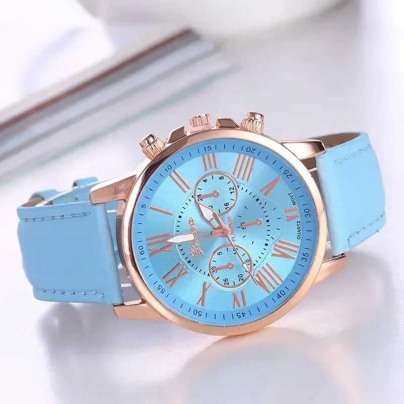 Watch Women Casual Ladies Watches Top Brand Luxury Woman Watch Leather Simple Dress Quartz Wristwatch Female Clocks