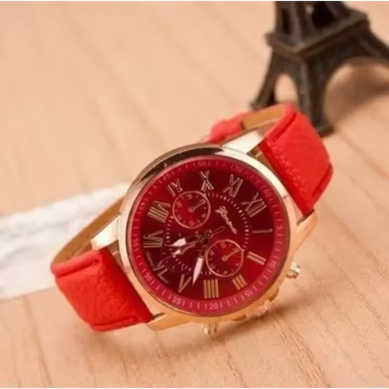 Watch Women Casual Ladies Watches Top Brand Luxury Woman Watch Leather Simple Dress Quartz Wristwatch Female Clocks