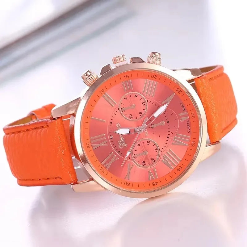 Watch Women Casual Ladies Watches Top Brand Luxury Woman Watch Leather Simple Dress Quartz Wristwatch Female Clocks