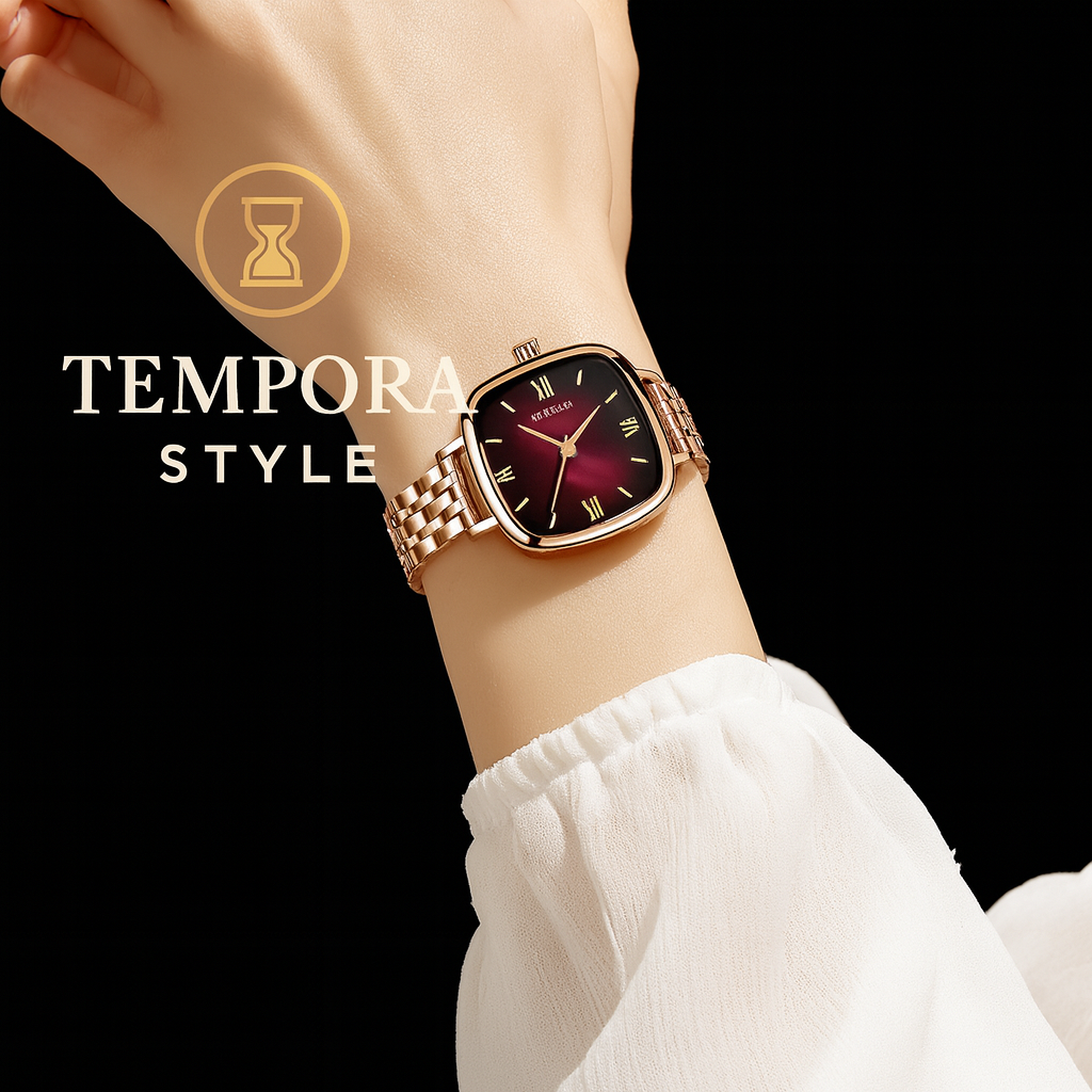 POEDAGAR 712 Women’s Luxury Watch – Elegant Stainless Steel Square Waterproof Quartz Wristwatch