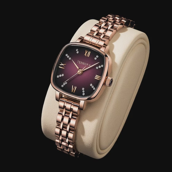 POEDAGAR 712 Women’s Luxury Watch – Elegant Stainless Steel Square Waterproof Quartz Wristwatch