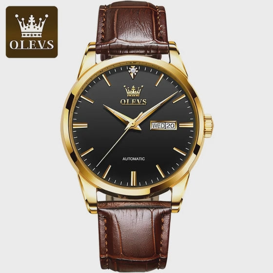 Olevs 6629 2025 Luxury Brand Watches Automatic Mechanical Male Business Watch Stainless Steel Man Sports Luminous Clocks for Men