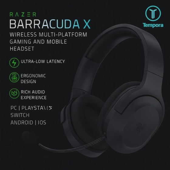 Barracuda X2.4G Wireless Bluetooth Headset | Gaming & E-Sports Headphones with Mic – Wired & Wireless Music Earphones