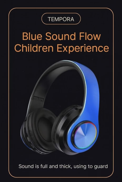 B39 Wireless Bluetooth Gaming Headset | Long Battery Life, Built-In Mic & LED Light Headphones