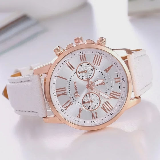 Watch Women Casual Ladies Watches Top Brand Luxury Woman Watch Leather Simple Dress Quartz Wristwatch Female Clocks