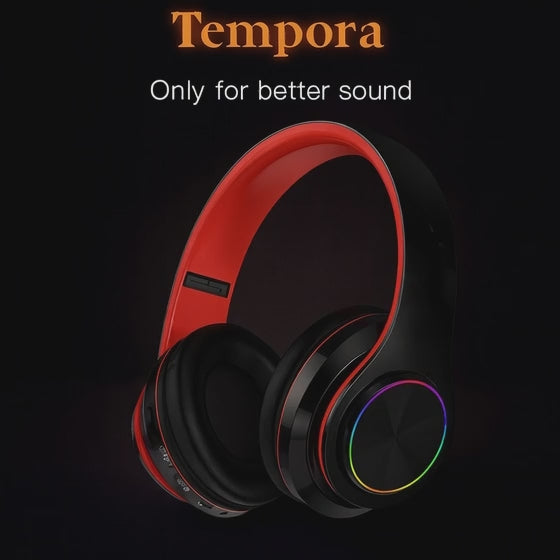 B39 Wireless Bluetooth Gaming Headset | Long Battery Life, Built-In Mic & LED Light Headphones