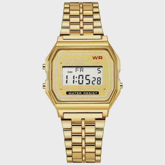 Luxury Rose Gold Women Watches Electronic Digital Display Retro Style Clock Men's Relogio Masculin Reloj Hombre homme