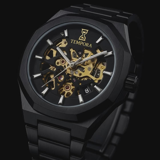 Forsining Black Fashion Mens Watches Automatic Mechanical Casual Sport Man Wristwatch Waterproof Luminous Hands Clocks