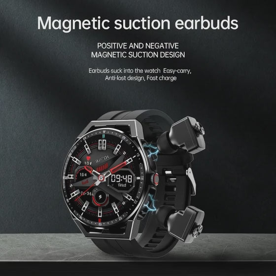 T20 Music Health Monitoring Pedometer Heart Rate Sports Smartwatch with Headphones