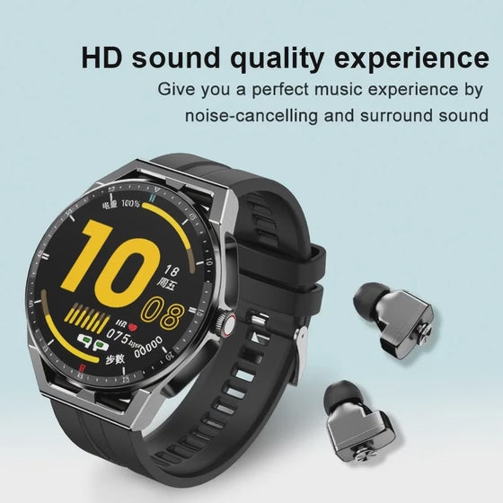 T20 Music Health Monitoring Pedometer Heart Rate Sports Smartwatch with Headphones
